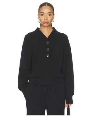 Varley Lucine Button Front Jumper - Black