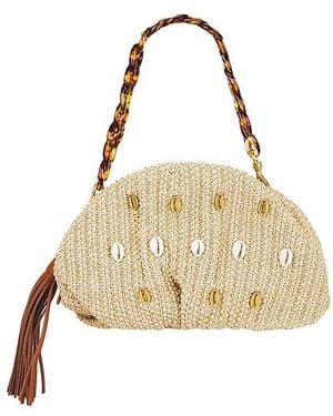 Rebecca Minkoff Ruched Clutch - Natural