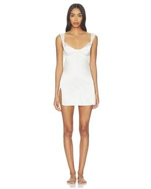 KAT THE LABEL Isla Slip Dress - White