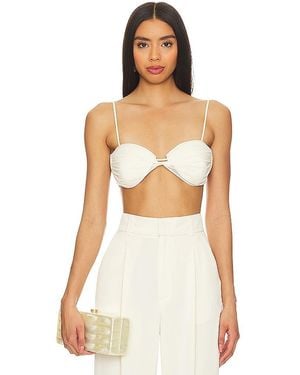 MYBESTFRIENDS Top Mit Knotendetail Lilibeth - Weiß