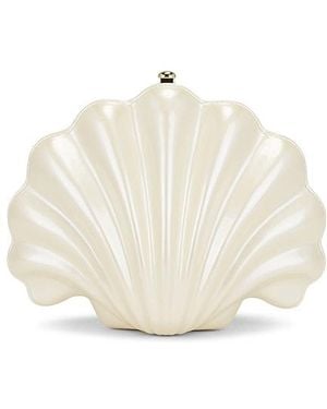 JW PEI Shell Clutch - White