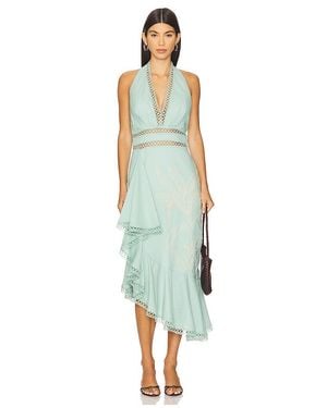 PATBO Candy Linen Midi Dress - ブルー