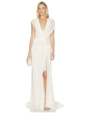 Bec & Bridge Leia Drape Gown - Natural