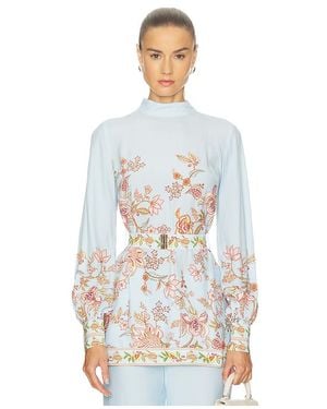 Hemant & Nandita Scarf Neck Top - White