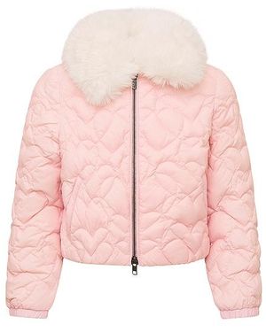 LoveShackFancy Steppjacke Mini Sandria - Pink