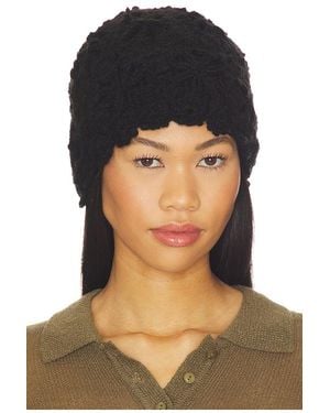 Lovers + Friends Juliet Crochet Hat - Black