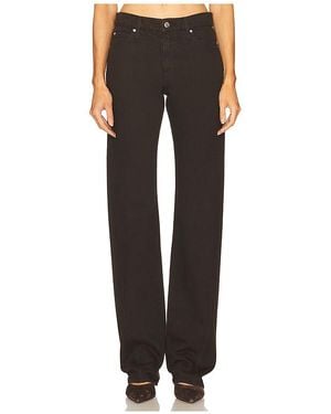 GRLFRND Graham Low Rise Straight Twisted Seam En Color Marrón Talla (También En 24, 25, 26, 27, 28, 29, 30, 31, 32) - Negro
