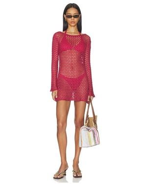 ViX Belle Short Cover Up - Red