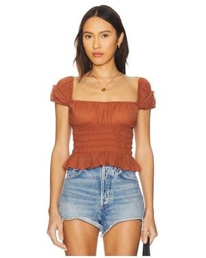 Free People Sweet On You Crop - Blue