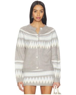 SER.O.YA GILET AMAYA en Blue - Blanc