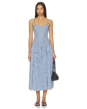 Amanda Uprichard Spencer Midi Dress - Blue