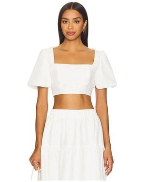 MORE TO COME Braline Top - White