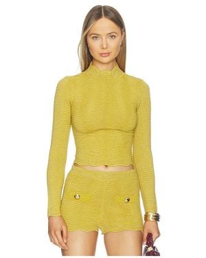 retroféte Prissy Top - Yellow