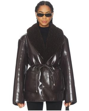 L'academie 'Academie Neriah Reversible Faux Leather Jacket - Black