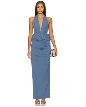 Bec & Bridge Priscilla Bubble Maxi Dress - Blue