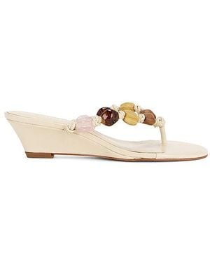 SCHUTZ SHOES X Revolve Saphire Wedge Sandal - White