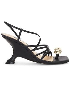 Acler Wedges Dylan - Schwarz