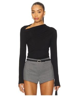 Enza Costa Schräg Oben - Schwarz