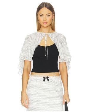 Tanner Fletcher Myrtle Layered Cape - Black