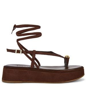 SCHUTZ SHOES Zadie Platform Sandal - Brown