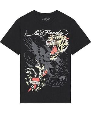 Ed Hardy Tiger Eagle Tee - Black