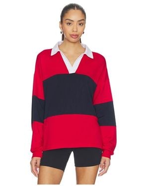 Splits59 Katie Fleece Rugby Pullover - Red