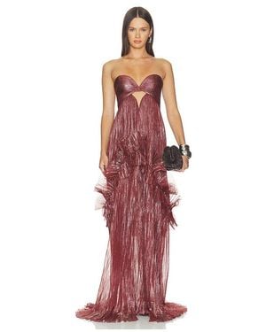 Maria Lucia Hohan Vestido Yumi En Color Marrón Talla (También En 38/6) - Rojo