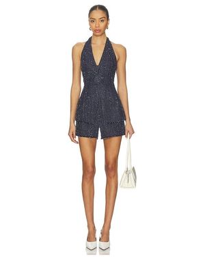 AMUR Nevin Halter Romper - Blue