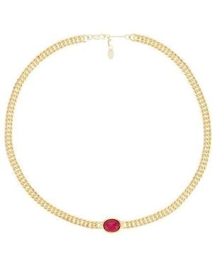Shashi Casa Gemstone Necklace - Black