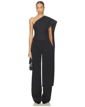Rohe One-shoulder Cape Top - Black
