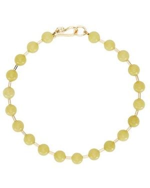 Eddie Borgo Cuello Cadena Beaded Bail En Color Verde Talla