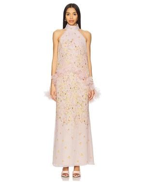 Elliatt Tulsia Cape Maxi Dress - White