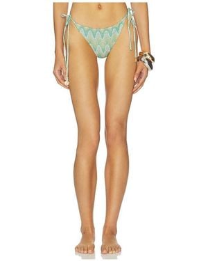Luli Fama Lucid Waters Seamless Ruched Back Brazilian - Multicolor