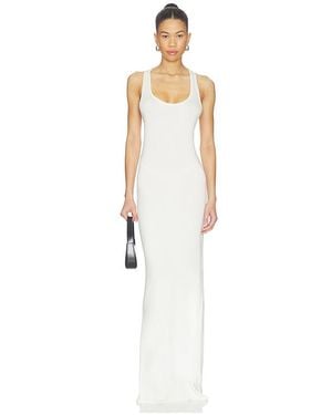 ÉTERNE Soft Jersey Hedi Maxi Dress - White