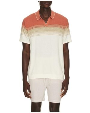 Marine Layer Greyson Knitted Polo - Multicolour