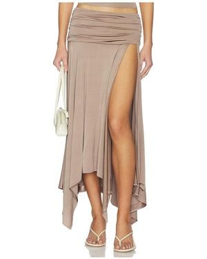 Nbd Niya Midi Skirt - Grey