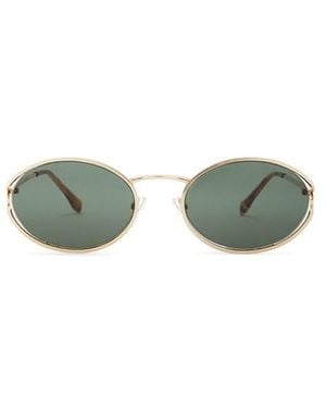 Banbe LUNETTES DE SOLEIL SAMPAIO en Metallic Gold. - Vert