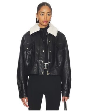 superdown Colette Faux Leather Jacket - Black