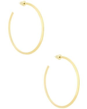 Casa Clara Beau Hoop Earrings - Metallic