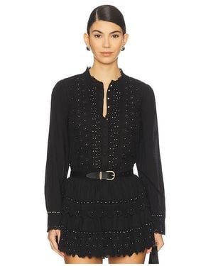 LoveShackFancy Oberteil Larine - Schwarz