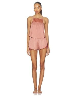 Lunya Washable Silk Lace Cami Short Set - Multicolor