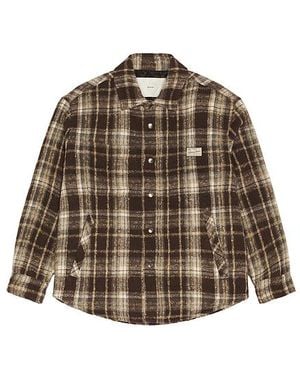DUNST Quilted Check Flannel Shirt - Multicolour
