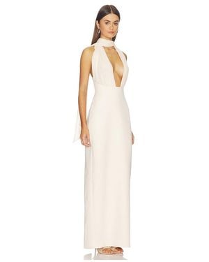 Misha The Capezza Silk Maxi Dress - White