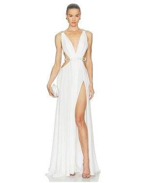 Bronx and Banco Brielle Diamond Gown - White