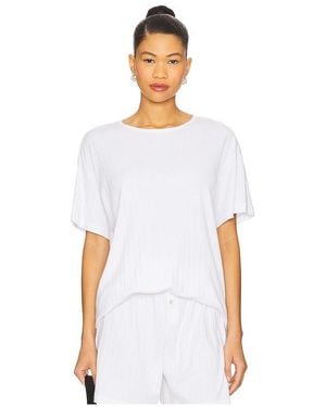 DONNI. Pointelle Oversized Tee - White