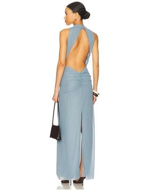 SIR. Ruby Open Back Gown - Blue