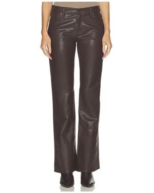 GOOD AMERICAN Better Than Leather Low Rise Bootcut - Brown