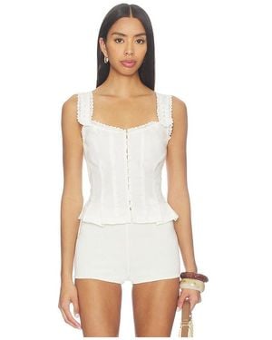 Free People Bridgette Corset Top - Weiß