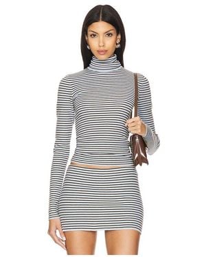 Frankie's Bikinis Tucker Cloud Knit Turtleneck Jumper - White