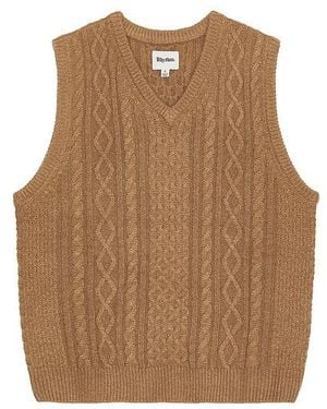 Rhythm Mohair Knit Vest - Brown